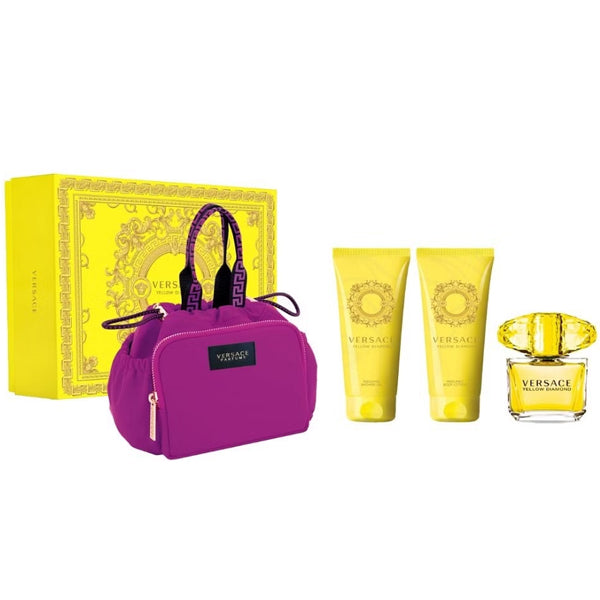 Versace Yellow Diamond Set (EDT 90ml + BL 100ml + SG 100ml + Bag)